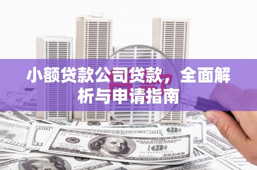 桂平小额贷款公司贷款，全面解析与申请指南
