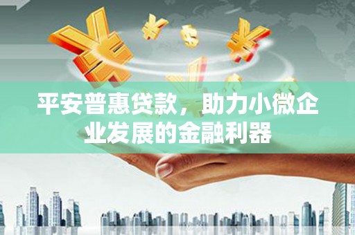 桂平平安普惠贷款，助力小微企业发展的金融利器