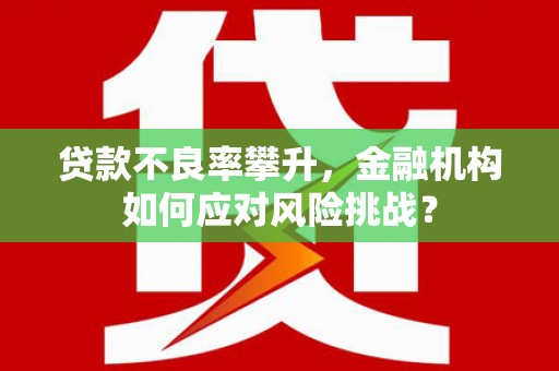 桂平贷款不良率攀升，金融机构如何应对风险挑战？