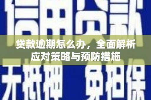 桂平贷款逾期怎么办，全面解析应对策略与预防措施