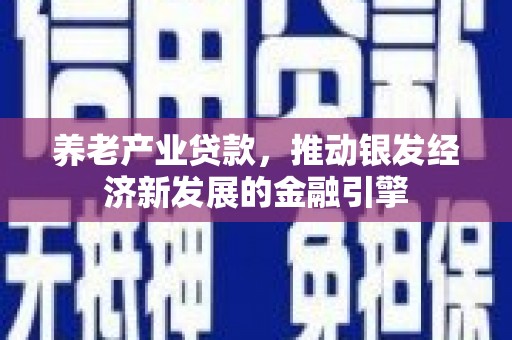 桂平养老产业贷款，推动银发经济新发展的金融引擎