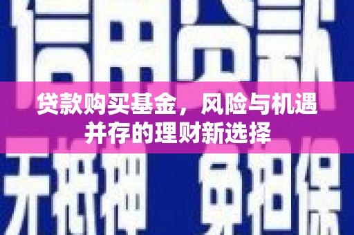桂平贷款购买基金，风险与机遇并存的理财新选择