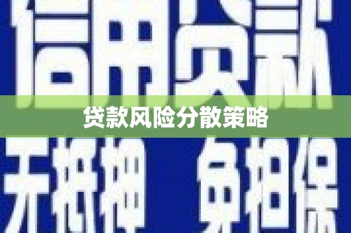 桂平贷款风险分散策略