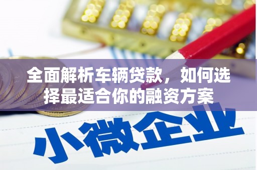 桂平全面解析车辆贷款，如何选择最适合你的融资方案