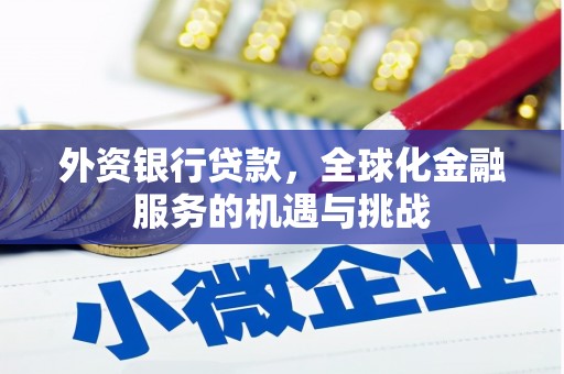 桂平外资银行贷款，全球化金融服务的机遇与挑战