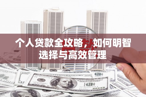 桂平个人贷款全攻略，如何明智选择与高效管理
